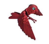 Oxxggkao Loros Impresos en 3D Articulaciones Flexibles, Black Red | Estatua de loros realistas, decoraciones para hogar, decoraciones de escritorio, alivio del estrés, figuritas de
