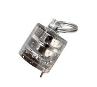 Oxxggkao Luces LED de búsqueda de peces subacuáticos, luz intermitente de pesca, señuelo brillante, lámpara de atracción de pesca, impermeable, cilindro de cebos