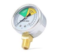 Oxxggkao Medidor de presión de acero inoxidable de 0 a 30 PSI, instrumento de medición adecuado para cocina, electrodoméstico de cocina