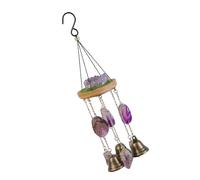 Oxxggkao Melodioso aro de roble con peaje aéreo con parcelas transparentes Dream Residence Deck regalo para familiares camaradas Fengshui Calcedonia Air Toll