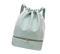 Oxxggkao Mochila deportiva seca y húmeda separada, impermeable, Oxford para mujeres, actividades al aire libre, gimnasio, natación, organización, gimnasio, viajes, mochila, Green, One Size, Mass
