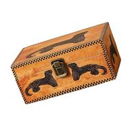 Oxxggkao Moderno joyero de madera con tapa espacial, organizadores elegantes, textura de madera, perfecto para decoración del hogar y uso diario, caja vintage