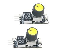 Oxxggkao Módulo Controlador de Velocidad PWM con Pantalla LED, botón Giratorio, Cabezal de 3 Pines para proyectos de Control de Ventilador Servo ESC