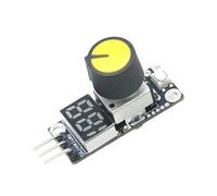 Oxxggkao Módulo Controlador de Velocidad PWM con Pantalla LED, botón Giratorio, Cabezal de 3 Pines para proyectos de Control de Ventilador Servo ESC