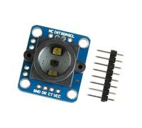 Oxxggkao Módulo de sensores de Color TCS34725, GY 33 RGB, reconocimiento de ABS, conexión UART IIC, sensores IIC UART de Potencia 3V 5V