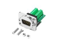 Oxxggkao Módulo del Panel de la conductividad DB9Pin HDB15 VGA con los Pernos de Cobre Gruesos y los Agujeros de Montaje