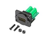 Oxxggkao Módulo del Panel de la conductividad DB9Pin HDB15 VGA con los Pernos de Cobre Gruesos y los Agujeros de Montaje