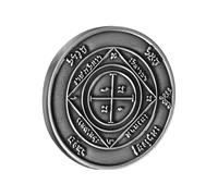 Oxxggkao Moneda de meditación de aleaciones místicas para altares espirituales, protección de energía y decoración del hogar, regalos de ritual coleccionable