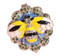 Oxxggkao Organizador de joyas de metal esmaltado hecho a mano con cierre seguro y compartimentos, anillos, aretes, expositor, joyero