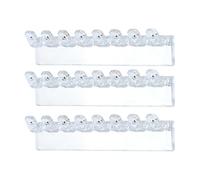 Oxxggkao Organizadores de collares acrílicos montados en la pared con ganchos para collares, pulseras y anillos