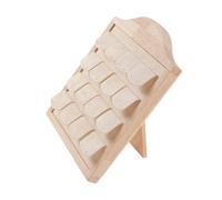 Oxxggkao Organizadores de joyería de madera con base antideslizante, capacidad de múltiples anillos, tienda minorista o decoración del hogar, soporte de exhibición de madera