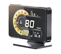 Oxxggkao Pantalla analítica para coche con conexión OBDII, pantalla LCD de alta observabilidad, aumentador de visualización de datos de velocidad del aceite, temperatura del aceite, escaneo de