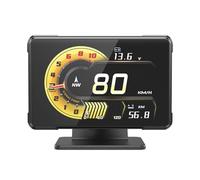 Oxxggkao Pantalla analítica para coche con conexión OBDII, pantalla LCD de alta observabilidad, aumento de velocidad del aceite, temperatura, visualización de datos