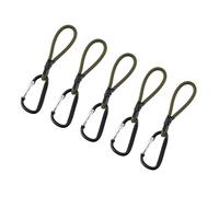 Oxxggkao Paquete de 5 cuerdas elásticas multicolor fuertes con gancho, cuerda elástica para camping, gancho de carga fuerte