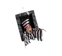 Oxxggkao Pared realista de prisionero sombreado suspendido con transductor de movimiento, globos brillantes, consecuencias de sonido de terror, fácil instalación, prisionero dinámico con consecuencias