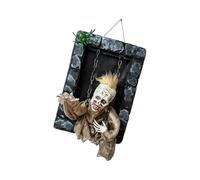 Oxxggkao Pared realista de prisionero sombreado suspendido con transductor de movimiento, globos brillantes, consecuencias de sonido de terror, fácil instalación, prisionero dinámico con consecuencias