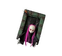 Oxxggkao Pared realista de prisionero suspendido con transductor de movimiento, globos brillantes, consecuencias de sonido de terror, fácil instalación, Halloween, estancia espeluznante, casa