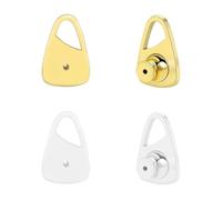 Oxxggkao Parte trasera segura para pendientes, diseño de latón, joyería que cae, cómoda, segura, diseño de latón, joyería cómoda, talla única, como se describe