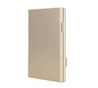 Oxxggkao Portatarjetas portátil de aleación de aluminio, diseño elegante, carcasa dura para objetos pequeños, organizadores multifuncionales fáciles de transportar