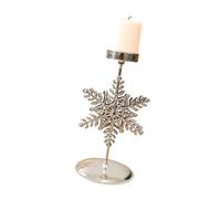 Oxxggkao Portavelas LED con temática navideña, de hierro, copo de nieve, estrella, árbol de mariposa, candelabro para celebración familiar, decoración de Navidad