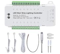 Oxxggkao Práctico controlador de luz de escalera con sensor de movimiento PIR, textura, adecuado para espacios residenciales y comerciales, transductor de movimiento PIR, luces LED para escaleras