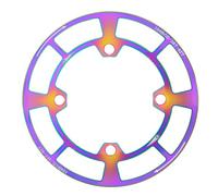 Oxxggkao Protector de cadena de aleación de aluminio para bicicleta, protector de piñón de rueda de cadena, accesorios de bicicleta de montaña, protector de cadena