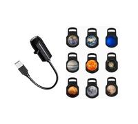 Oxxggkao Proyector espacial LED con luz giratoria de 360 grados para fiestas en casa, decoración de pared de techo, lámpara de noche de proyección de planeta