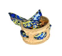 Oxxggkao Pulseras vintage de aleación francesa con tallas florales para uso diario o joyería de cinta colorida para mujer, One Size, como se describe