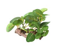 Oxxggkao Rama de madera flotante de resina artificial para acuario, peces para tanque, hojas verdes, adorno seguro para todos los acuarios, paisajismo, paisajismo, pecera, simulación biológica