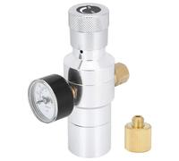 Oxxggkao Regulador de CO2 ajustable de 0 a 150 PSI, válvulas de control de presión, textura de metal, para aplicaciones de agua de sodas y cerveza casera, pequeño regulador