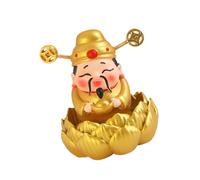 Oxxggkao Resins Cai Shen Estatuas Fengshui Ornamento Dios de las Fortunas de la Riqueza Caishen Figuritas Decoración del Hogar Inauguraciones de Casa Regalo de Riqueza Figuras