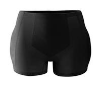 Oxxggkao Ropa interior antideslizante de levantamiento de glúteos, de nailon transpirable, para mujer, sin costuras, cómoda, para entrenamiento, esencial, tiro medio, control de abdomen, Negro, L