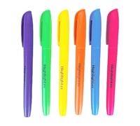 Oxxggkao Rotulador fluorescente de 6 colores, de secado rápido, agarre ergonómico para diario, cuaderno, calendario, planificador, arte, dibujo, bolígrafo fluorescente de secado rápido