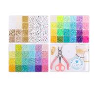 Oxxggkao Seedes - Cuentas para hacer joyas, kits de amistad con letras del alfabeto, cuentas de estrella, bricolaje, arte y fabricación de joyas
