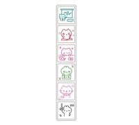 Oxxggkao Sellos creativos de seis patrones para personalizar diarios y tarjetas artísticas, álbumes de recortes, manualidades