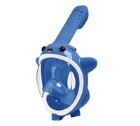 Oxxggkao Snorkels de cara completa para niños, esnórquel para niños con vista panorámica de 180 grados, antifugas, antivaho, parte superior seca plegable para niños