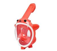 Oxxggkao Snorkels de cara completa para niños, esnórquel para niños con vista panorámica de 180 grados, antifugas, antivaho, parte superior seca plegable para niños
