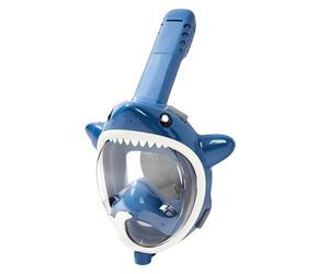 Oxxggkao Snorkels de cara completa para niños, esnórquel para niños con vista panorámica de 180 grados, antifugas, antivaho, parte superior seca plegable para niños