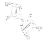 Oxxggkao Solución compacta de montaje de radiador de refrigeración por agua de 120 mm para construir espacios, soporte de ventilador de metal para construir tanques de agua