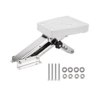 Oxxggkao Soporte de motor externo de acero con posiciones de bloqueo ajustables y ayuda a alta resistencia de 50 kg de capacidad para barcos marinos, soporte de motor de barco resistente
