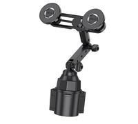 Oxxggkao Soporte de teléfono para 2 dispositivos, base giratoria, soporte de doble cabeza, adecuado para teléfonos de 4 7.2 pulgadas, soporte doble para taza de teléfono