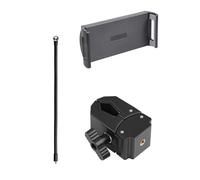 Oxxggkao Soporte de tubo de metal para tabletas con agarre de 35 mm de grosor, compatibilidad de tubos de 13 47 mm para un posicionamiento estable, ángulos regulables, abrazadera de montaje en