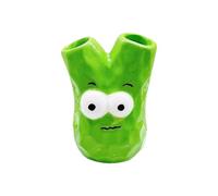 Oxxggkao Soporte decorativo de resina para cepillo de dientes de cebolla verde, accesorio de baño, organizador para el cuidado de la boca, soporte para cepillo de dientes