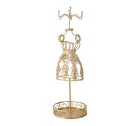 Oxxggkao Soporte multifuncional de hierro para joyas con revestimiento inoxidable, soporte decorativo para uso duradero, organizador de joyas rurales