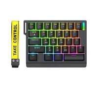Oxxggkao Switches - Teclado retroiluminado intercambiable en caliente para juegos, teclado mecánico de una sola mano, teclado programable de repuesto
