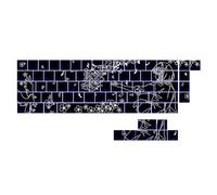 Oxxggkao Teclas de 74/140 teclas con impresión lateral de anime translúcida original con altura original, teclados mecánicos retroiluminados