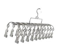 Oxxggkao Tendedero portátil de viaje con 20 clips inoxidables de acero inoxidable para ropa interior, solución de secado de calcetines, tendedero portátil para calcetines al aire libre