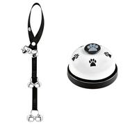 Oxxggkao Timbre de entrenamiento para perros y gatos con cuerda de nailon resistente y campanas de ABS, timbre para mascotas para alertas y comandos de inodoro, campanas de entrenamiento de mascotas y