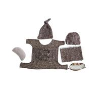 Oxxggkao Traje de fotografía para bebé, sombrero, manta, posando, diadema, accesorios para estudio fotográfico, disfraz de bebé recién nacido, regalo para baby shower