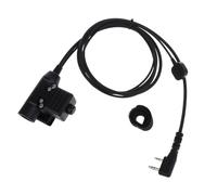 Oxxggkao U94 PTT - Auriculares tácticos con botón para radio TK-3107-3207 -3207G -3230-3160 -2160-1118 -278 Radio de dos vías para adultos, auricular con micrófono, recargable, manos libres de largo